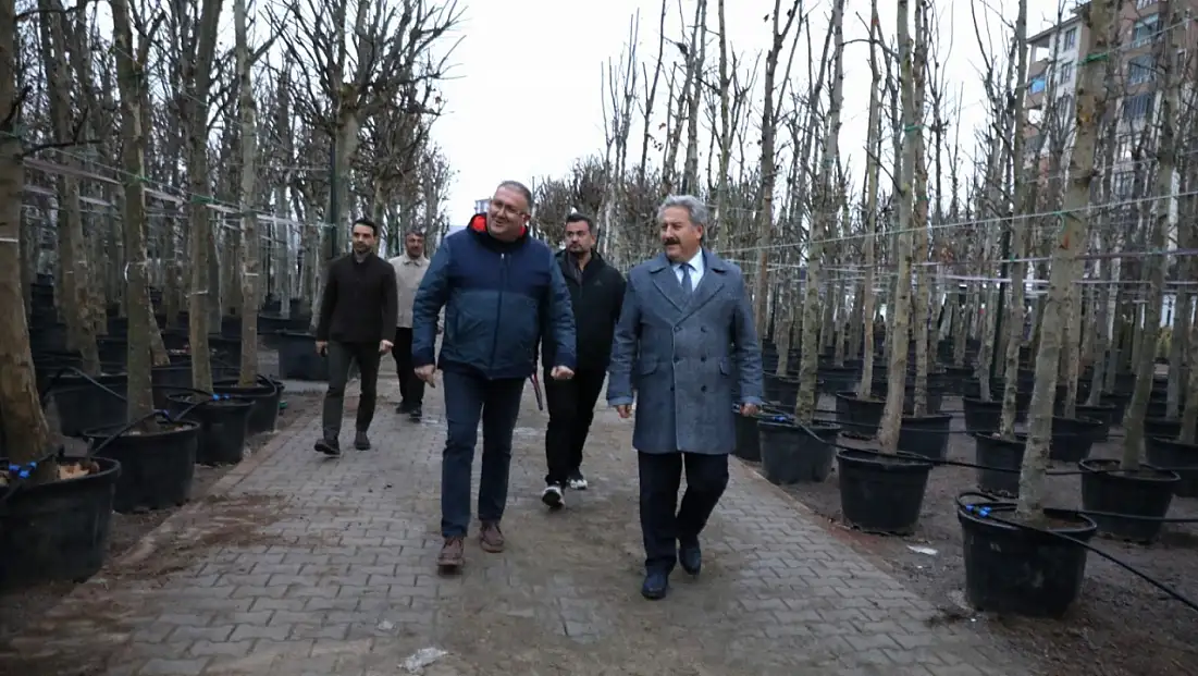 Melikgazi’de ağaçlandırma çalışmaları sürüyor
