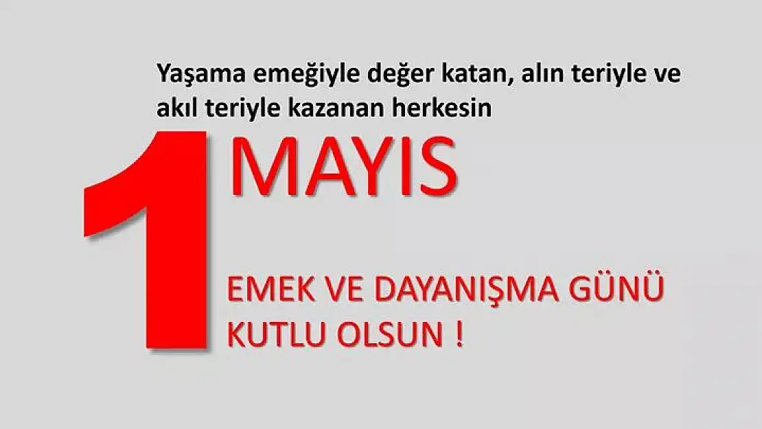 1 Mayıs Açıklamaları
