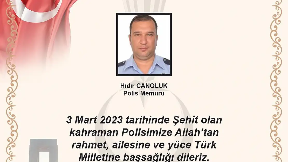 1 polis şehit oldu