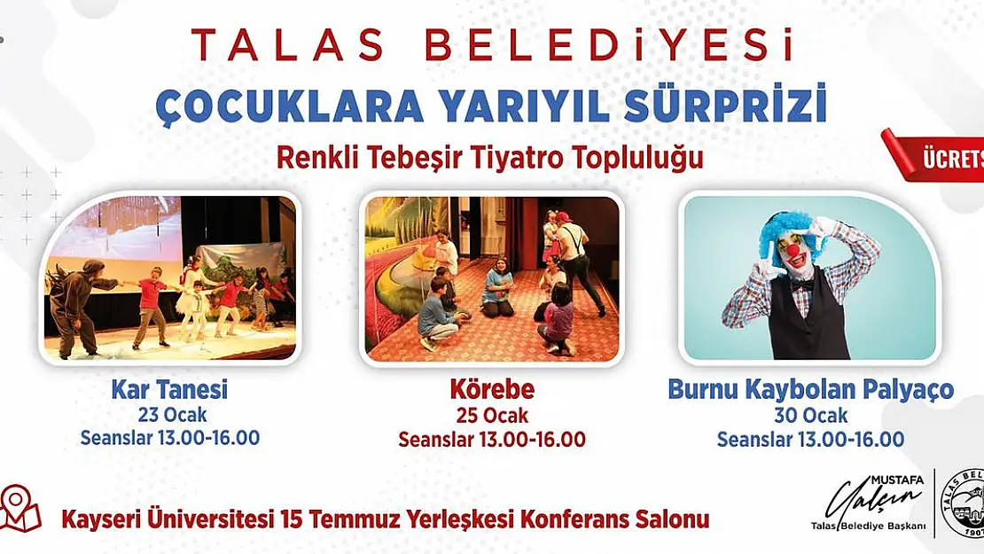 Talas Belediyesi'nin karne hediyesi