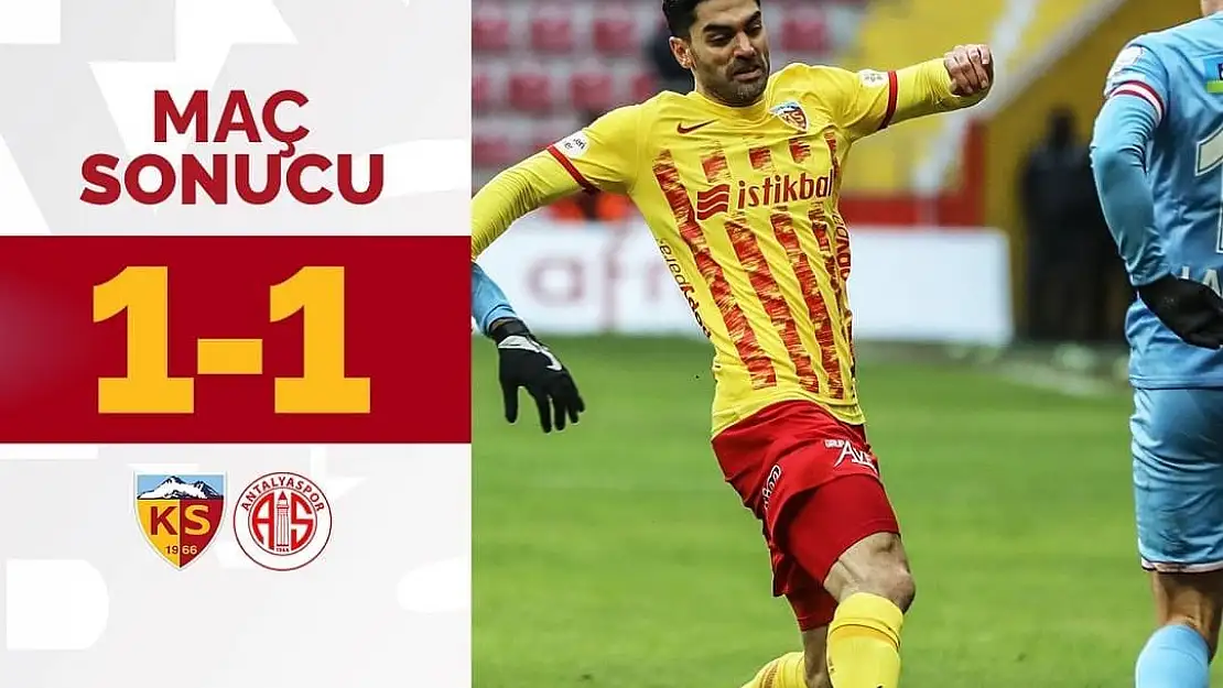 Kayserispor umutlandı 1-1