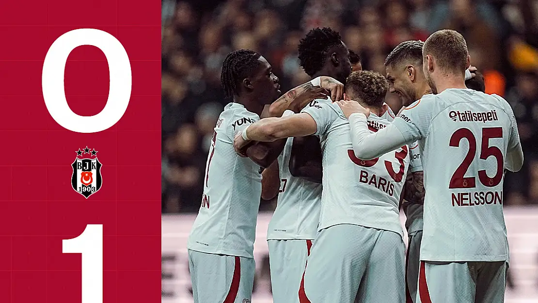 Galatasaray Beşiktaş'ı da geçti 0-1