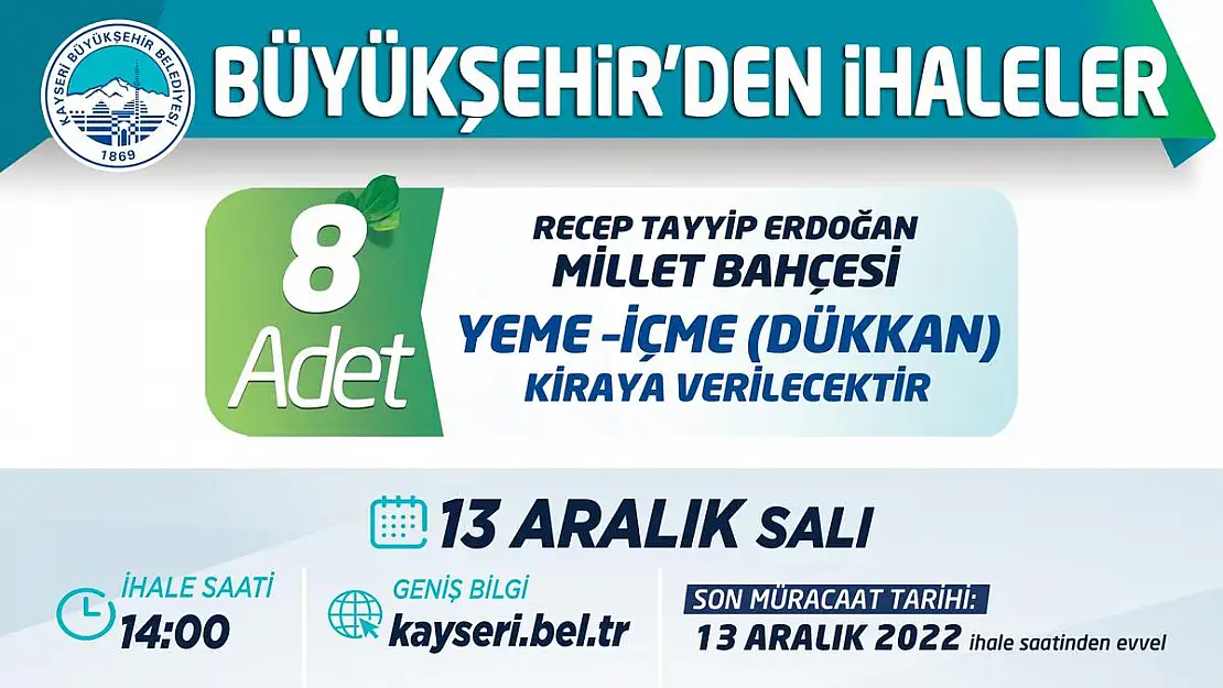 12 ADET BÜFE İHALESİ