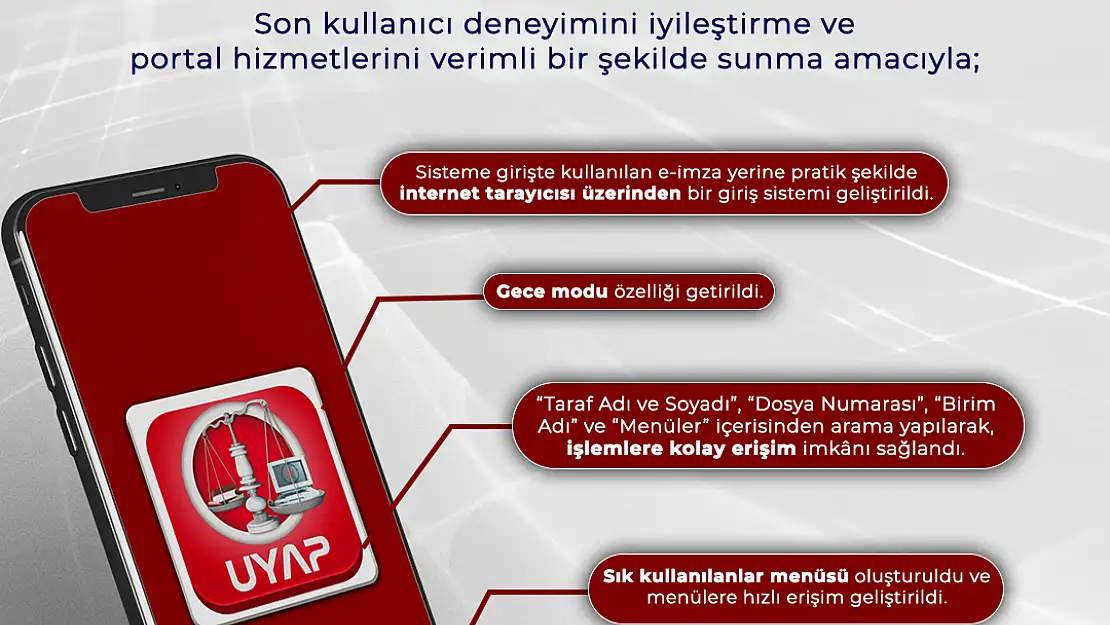 UYAP'da Avukat Portalı yenilendi