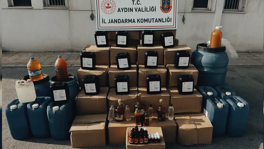 40 Bin Litre Sahte Alkol Yakalandı