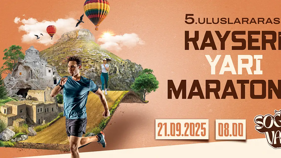 5. Uluslararası Kayseri yarı maratonu başlıyor