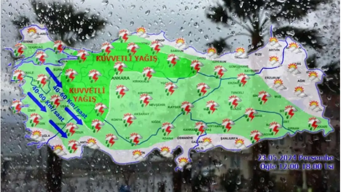 71 ile 'kuvvetli yağış' uyarısı