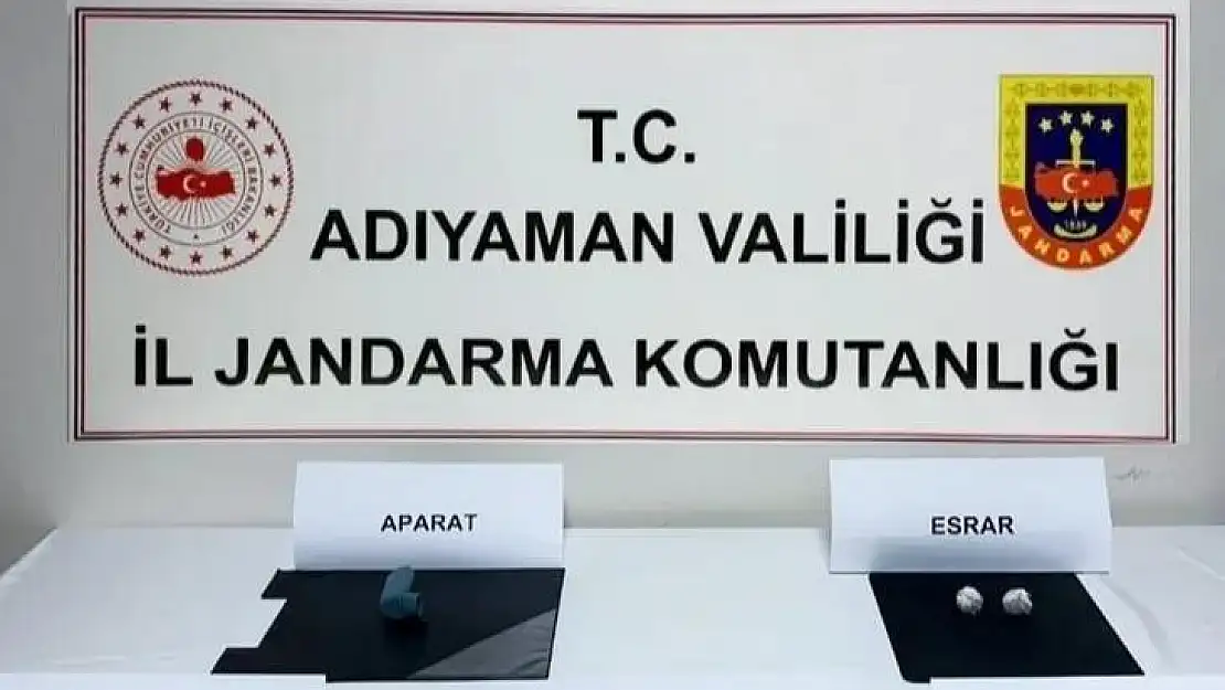 Adıyaman'da operasyon: uyuşturucu ele geçirildi