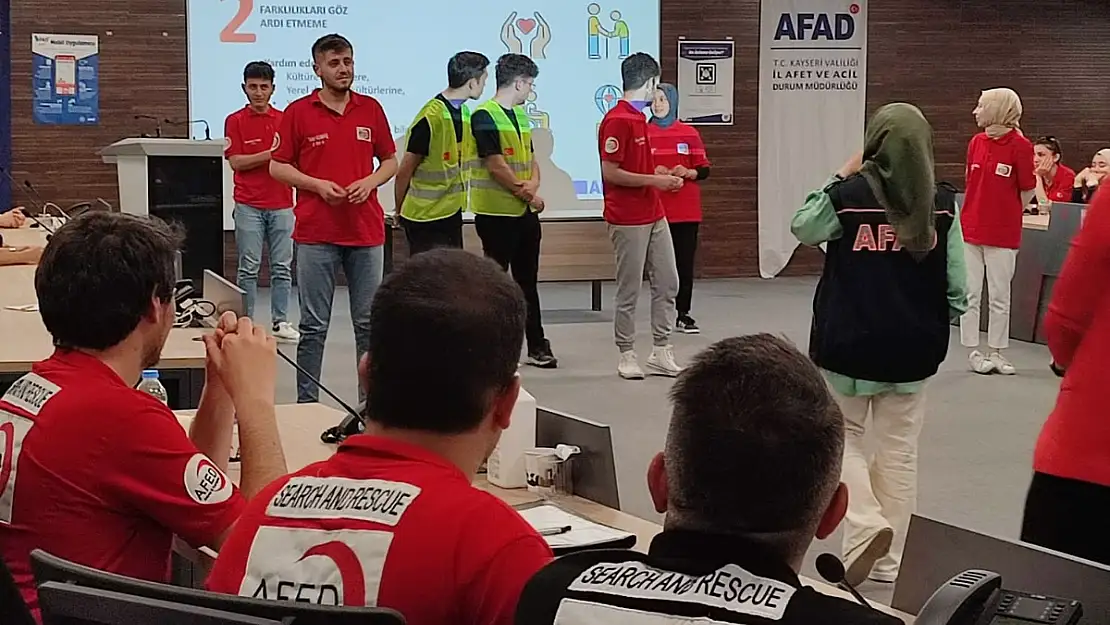 AFAD, AFED Arama Kurtarma Derneği gönüllülerine eğitim verdi