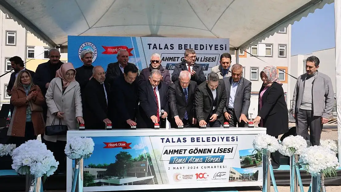 AHMET GÖNEN LİSESİ'NİN TEMELİ ATILDI