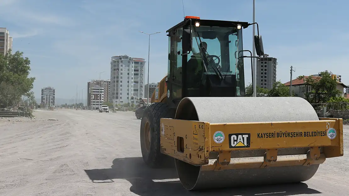 Akmescit Bulvarı yol yapım çalışmaları