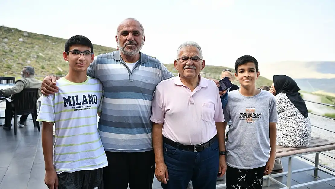 Başkan Büyükkılıç, Erciyes'te esnaf ve doğa severlerle buluştu