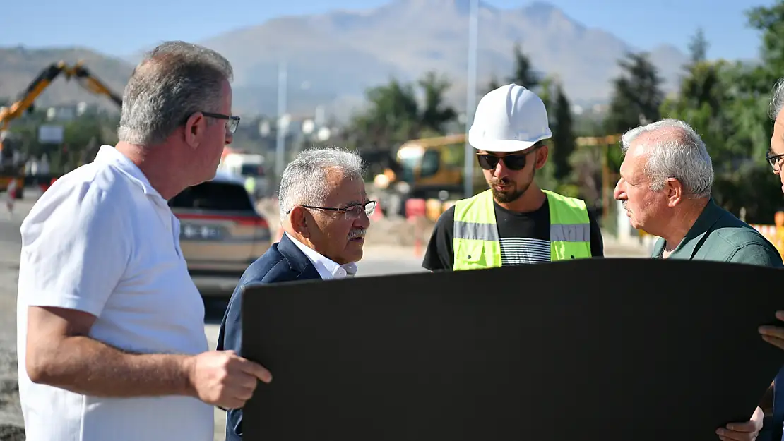 Başkan Büyükkılıç, meteoroloji katlı kavşağı'nda incelemelerde bulundu