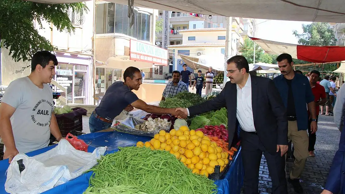 BAŞKAN CANPOLAT, PAZARCI ESNAFI İLE BİR ARAYA GELDİ