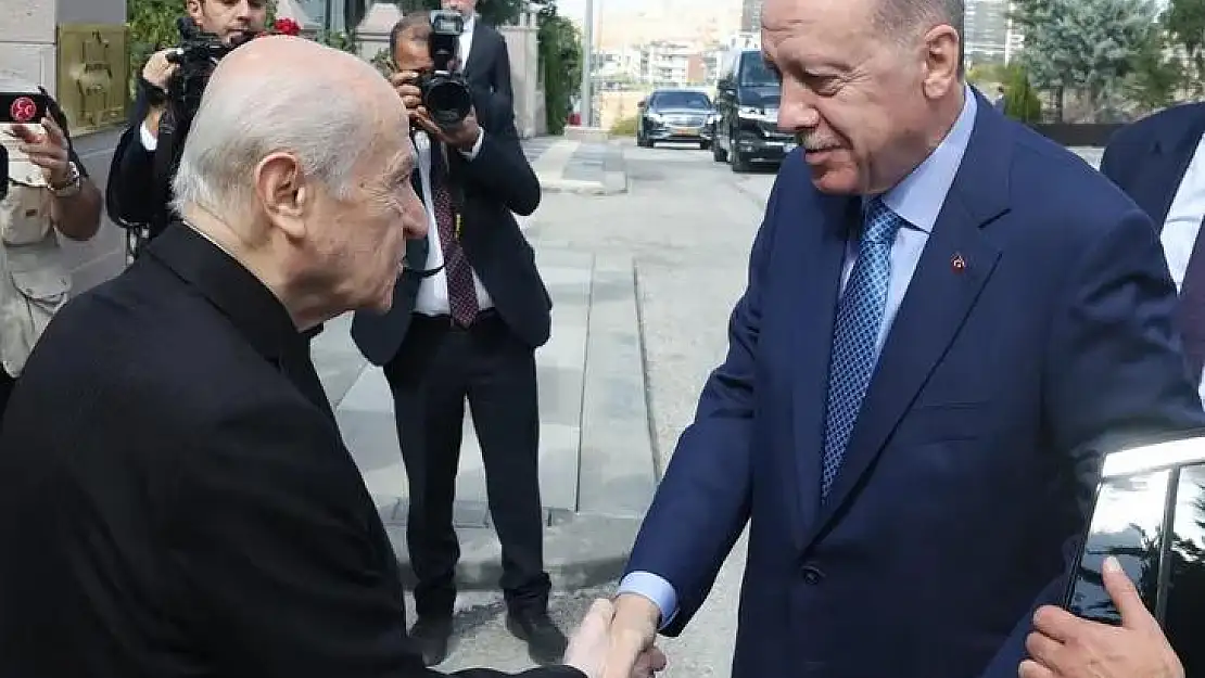 Başkent'te Cumhurbaşkanı Erdoğan Bahçeli'yi ziyaret etti