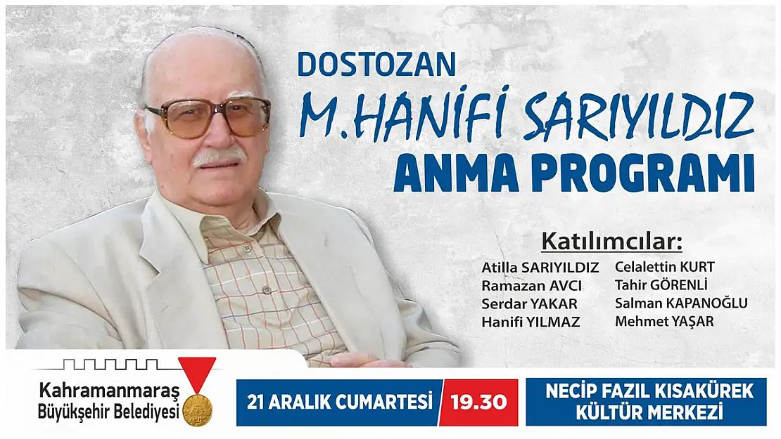 Büyükşehir'den Anma Programı