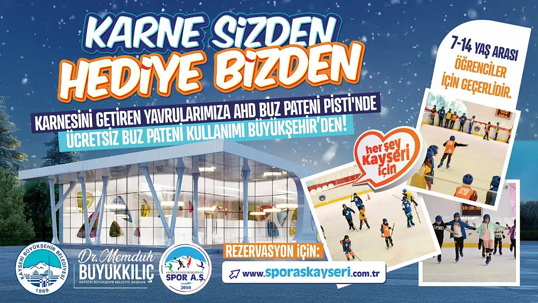 Büyükşehir'den karne hediyesi öğrencilere