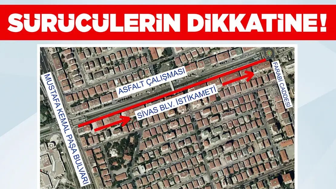 Büyükşehir'den yol çalışması duyurusu