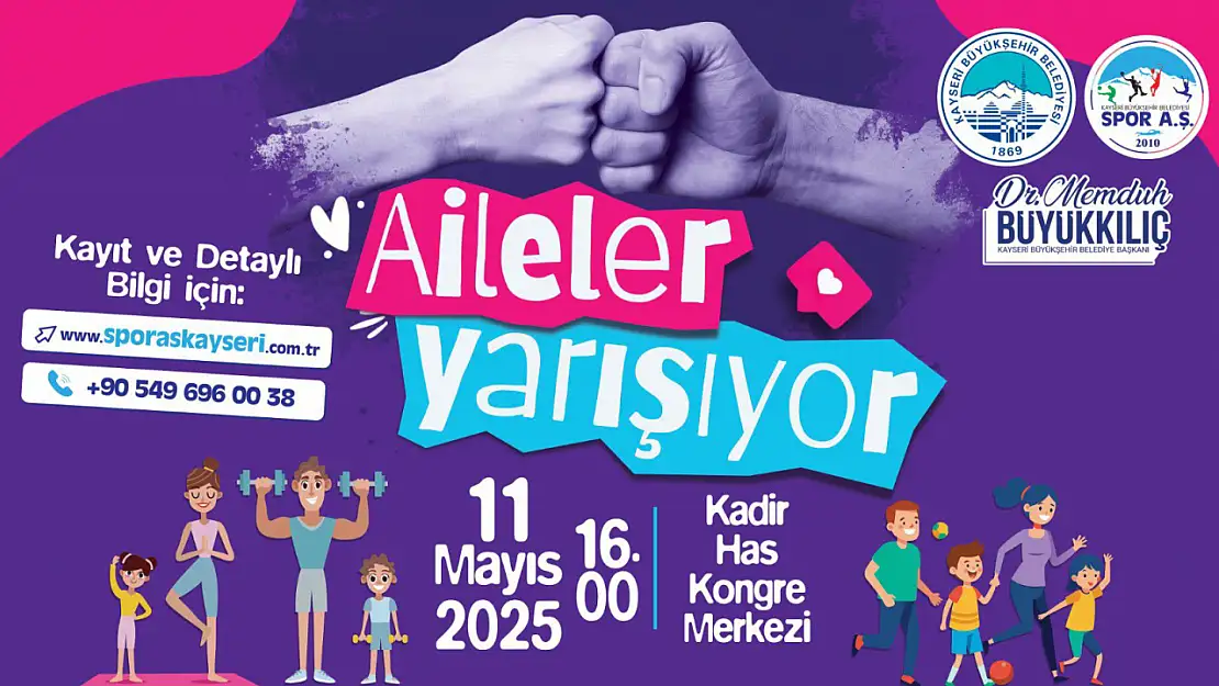 Büyükşehir spor a.ş.'den aile yılında, ailelere özel yarışma