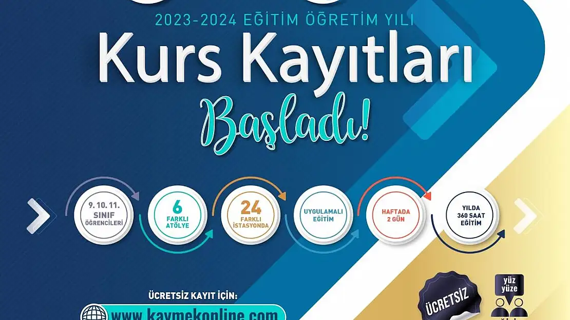 BÜYÜKŞEHİR'İN KURS KAYITLARI DEVAM EDİYOR