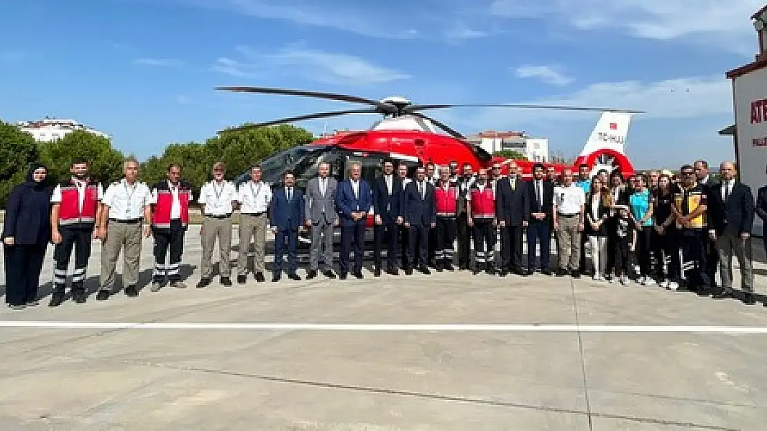 Çanakkale'de ambulans helikopterler törenle hizmete başladı