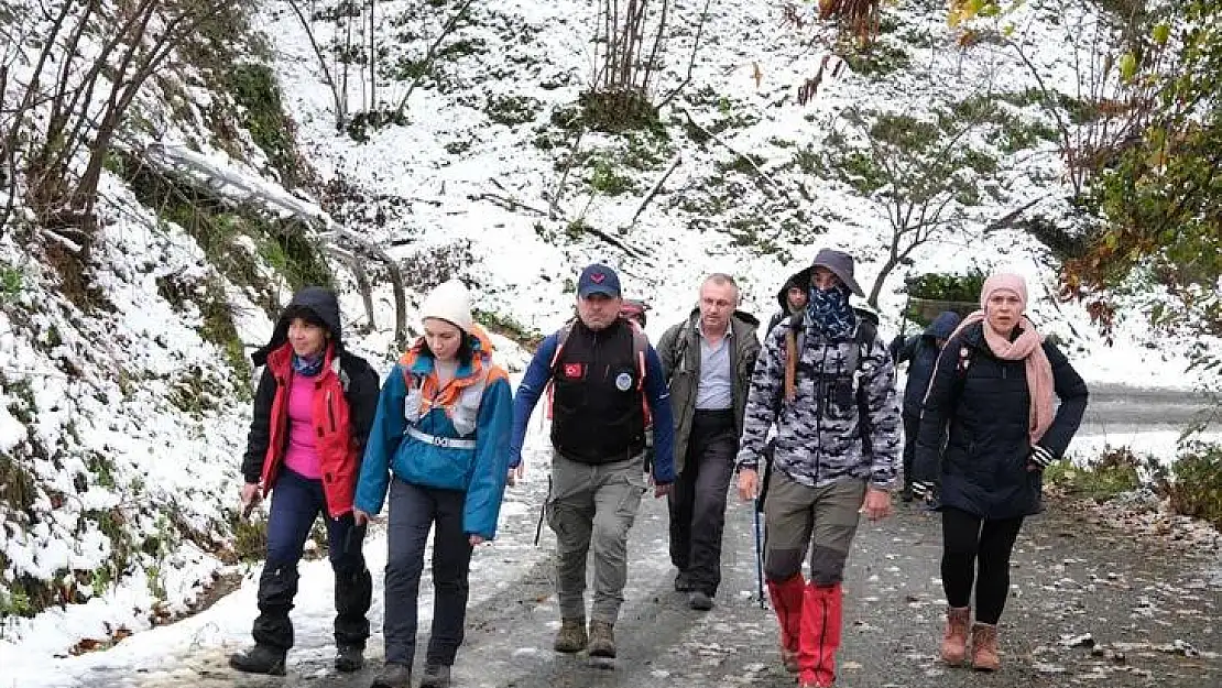 'Doğa Tutkunlarına Kar Sürprizi Yapıldı'