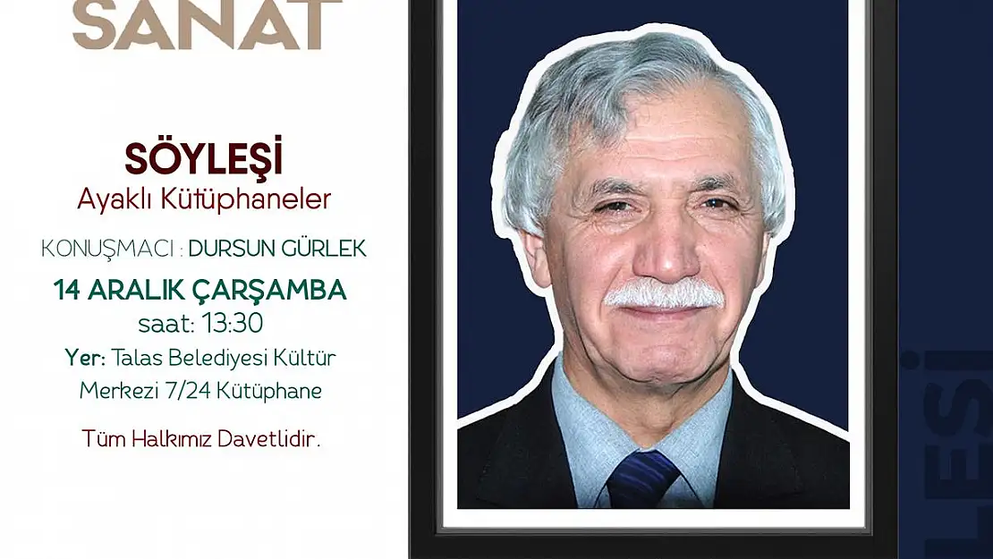 DURSUN GÜRLEK, 'AYAKLI KÜTÜPHANELERİ'  ANLATACAK