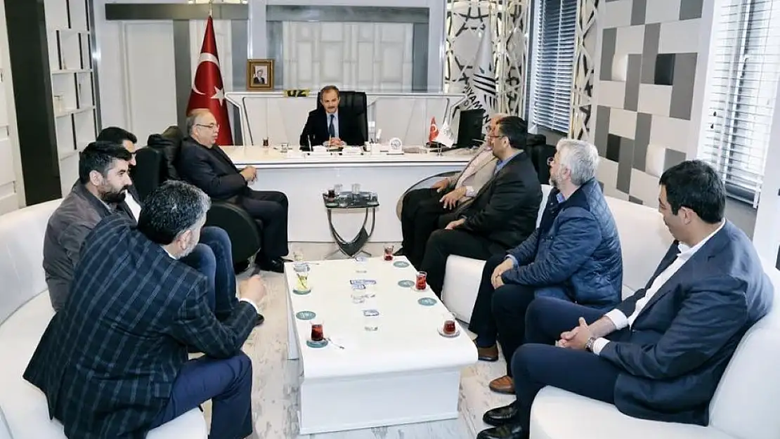 Eski Başkan Kutlu'dan, Başkan Kılınç'aZiyaret