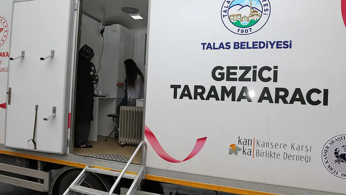 Gezici Kanser Aracı, Talas'ı Tarıyor