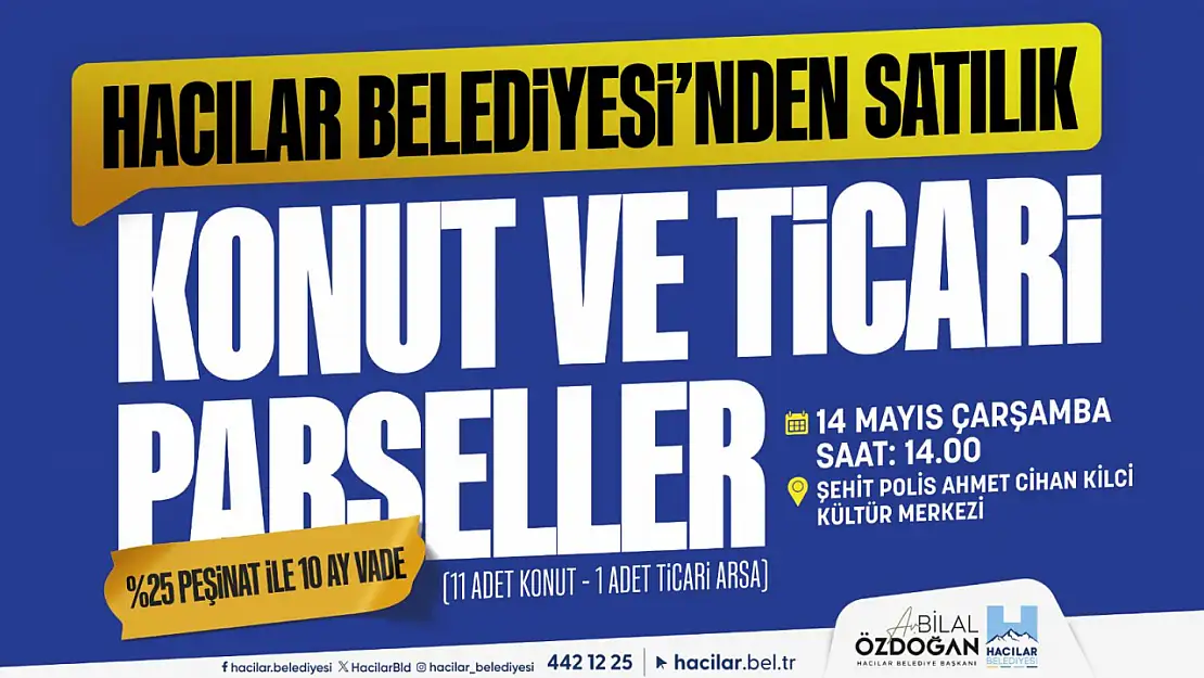 Hacılar Belediyesi 08.05 reklam