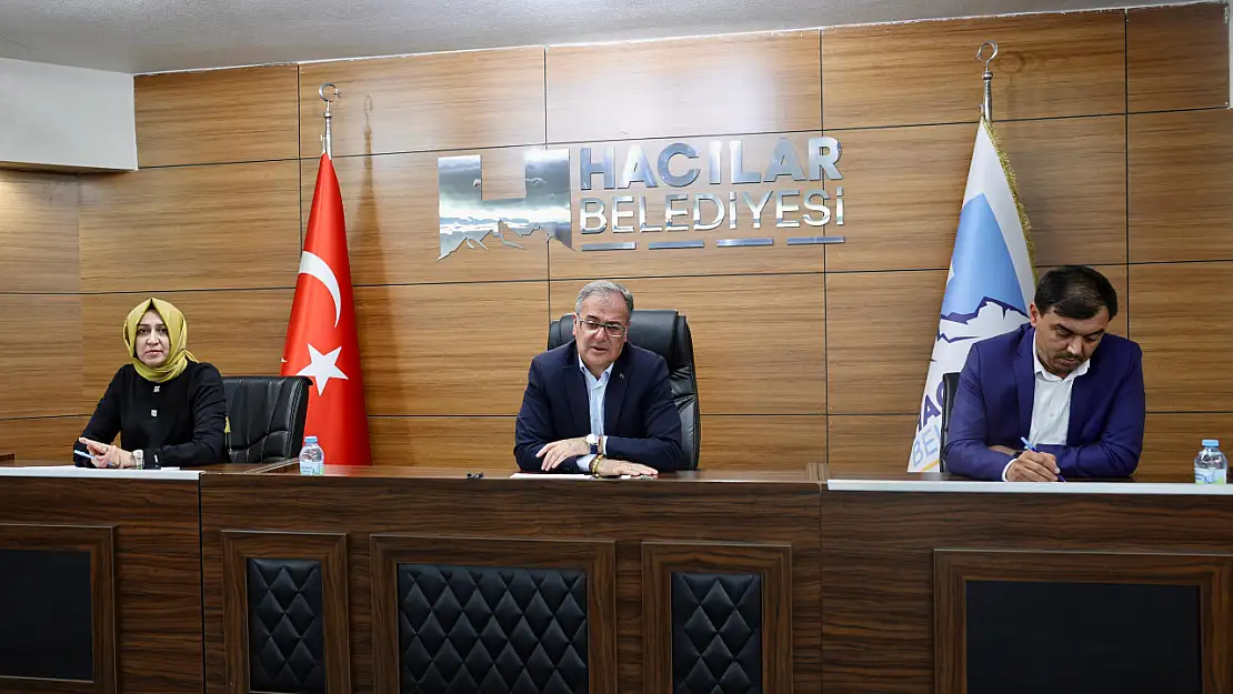 Hacılar Belediyesi Temmuz Ayı Meclis plantısı yapıldı