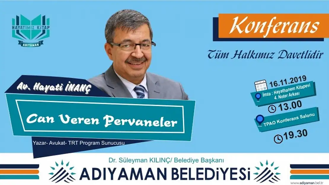 Hayati İnanç Hoca Adıyamanlılarla Buluşuyor