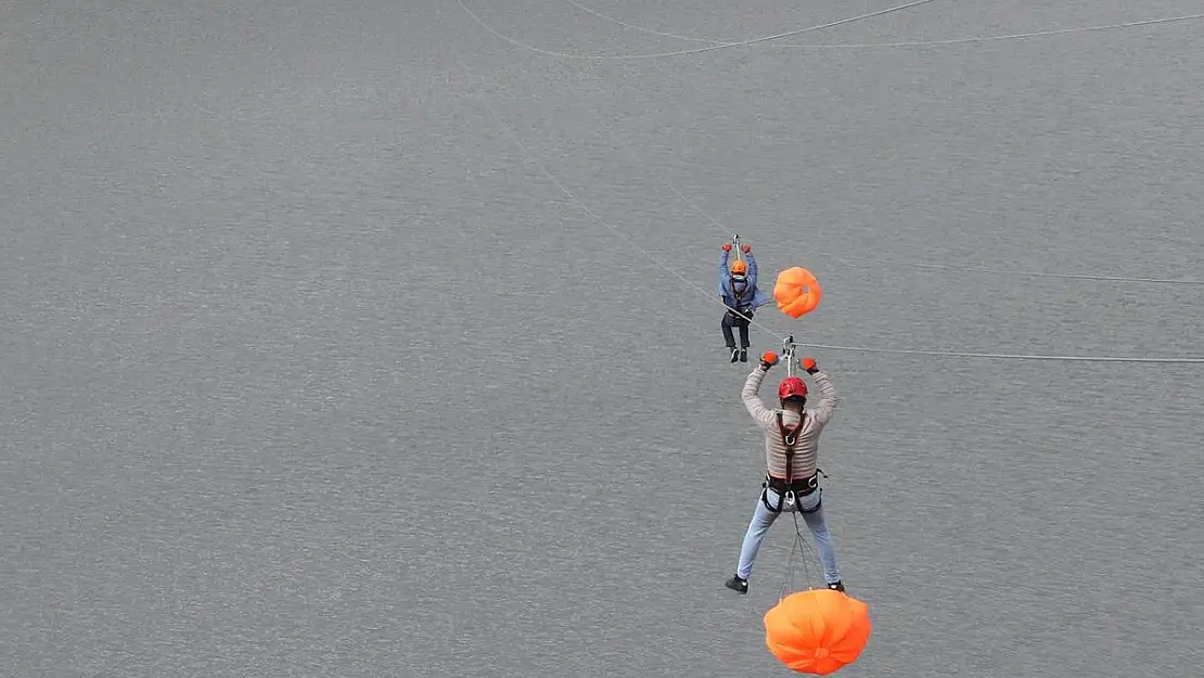 İncesu Marina'da  Zipline açıldı