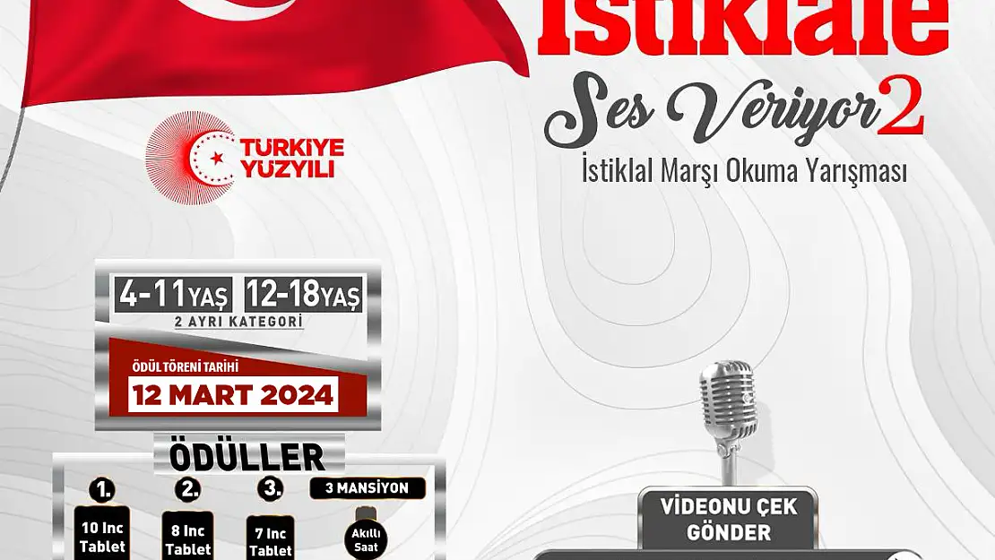  İSTİKLAL MARŞI OKUMA YARIŞMASI ÖDÜL TÖRENİ