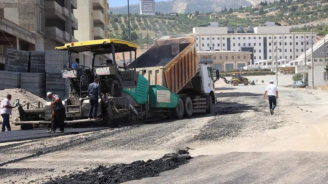 Kahramanmaraş da asfalt çalışmaları