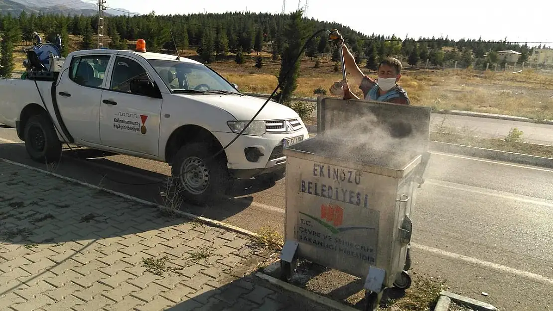 Kahramanmaraş da Dezenfekte  çalışmaları