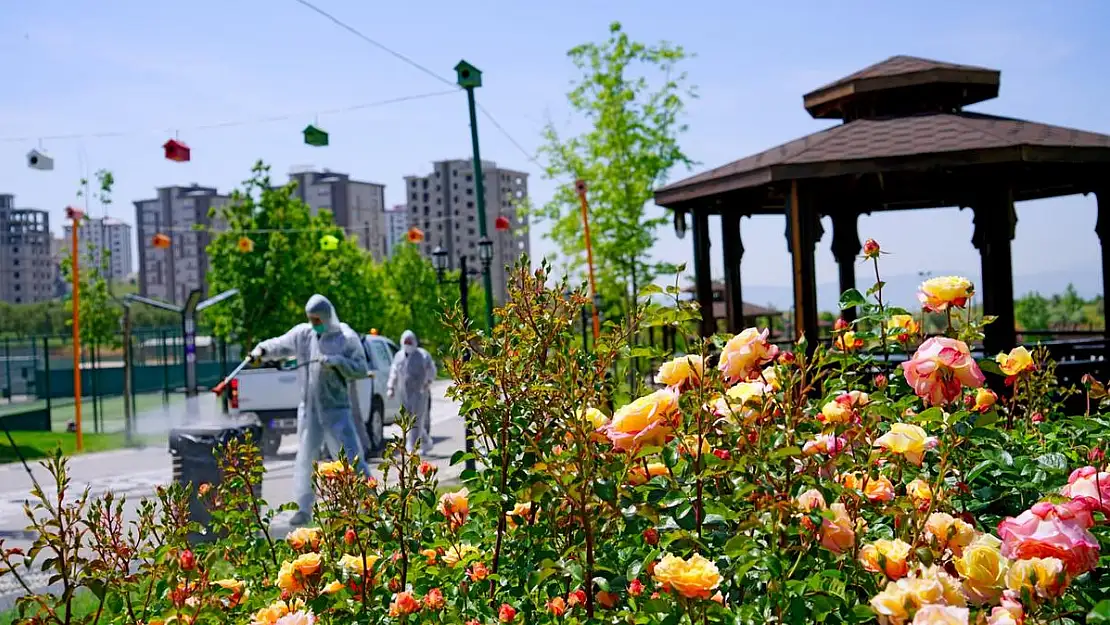 Kahramanmaraş da park bahçe çalışmaları