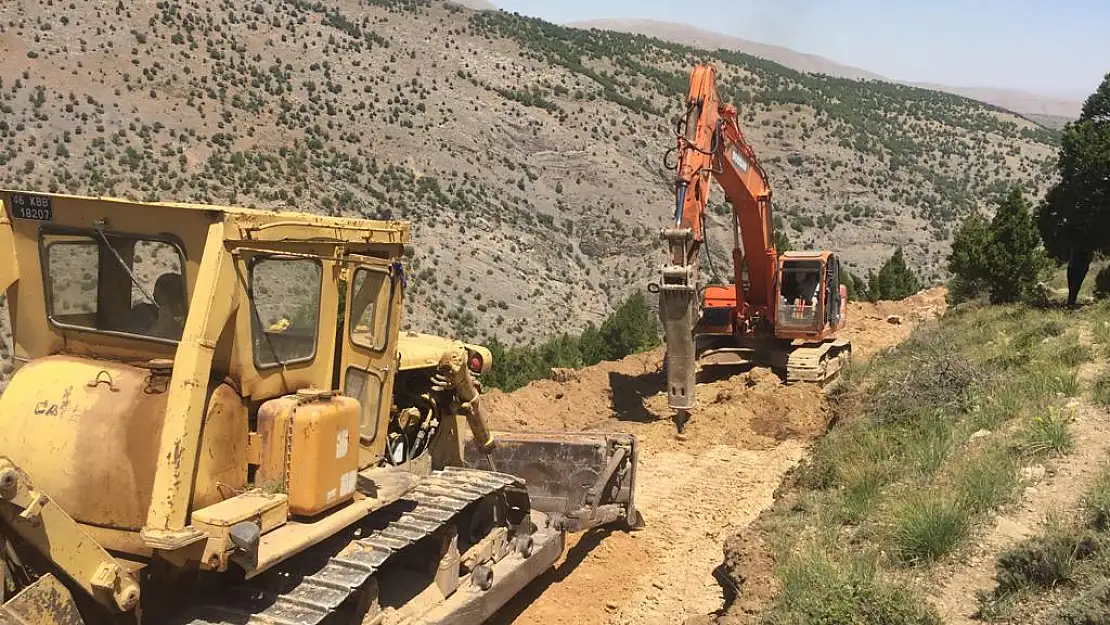 Kahramanmaraş da yol yapım çalışmaları