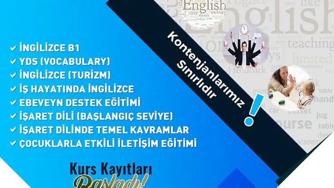 KAYMEK'İN UZEM KURS KAYITLARI SÜRÜYOR