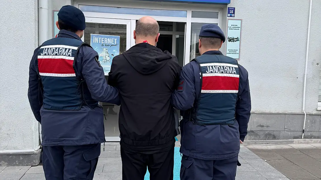 Kayseri'de 21 yıl hapis cezası bulunan şahıs yakalandı