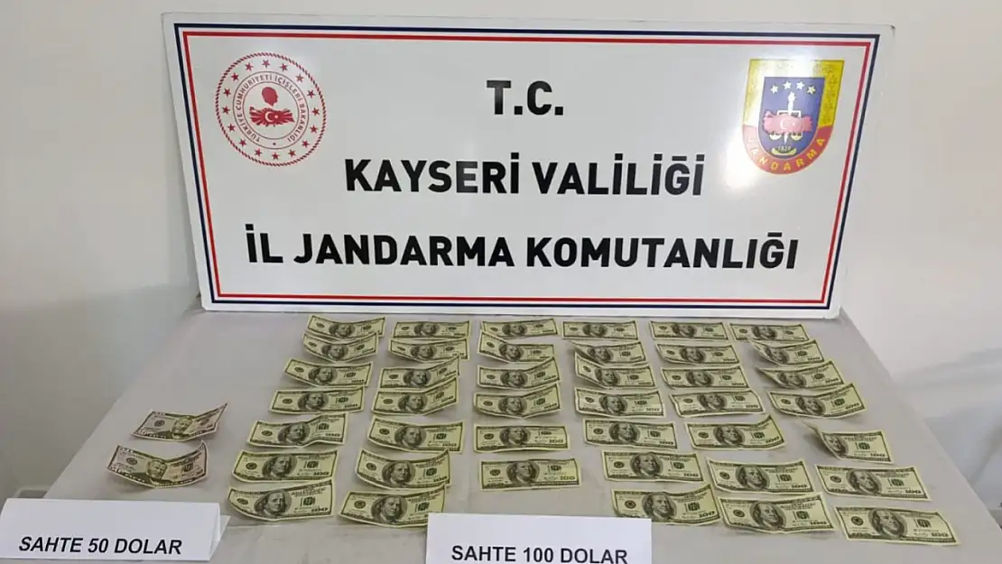 Kayseri'de 4.200 dolar sahte banknot operasyonu