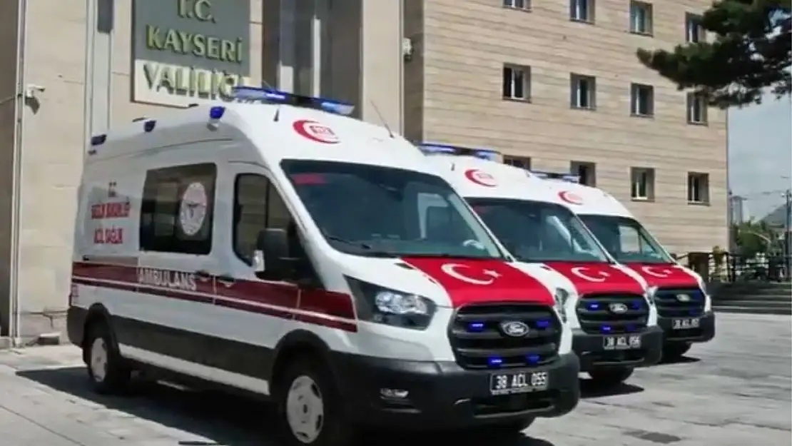 Kayseri'de Ambulans Sayısı 89'a Yükseldi, Sağlık hizmetleri güçlendi