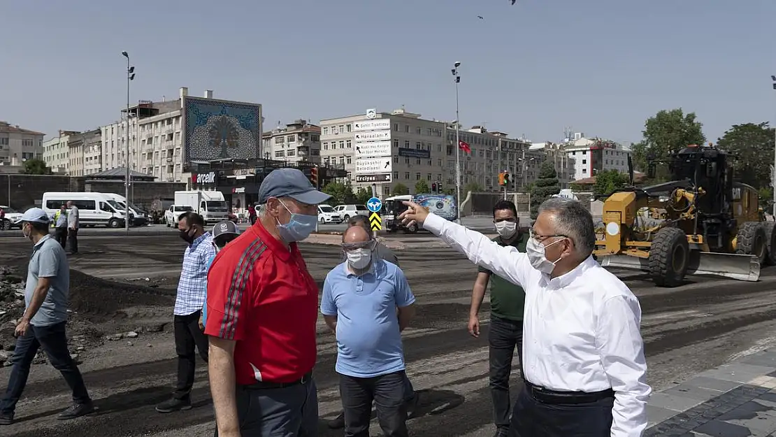 Kayseri de asfalt çalışmaları