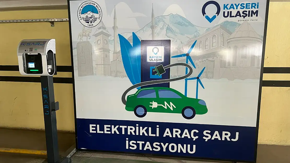 Kayseri'de elektrikli araçlar için yeni şarj istasyonları açıldı