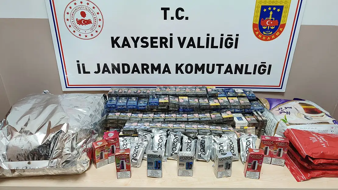 Kayseri'de kaçakçılık operasyonu: kaçak ürünler ele geçirildi