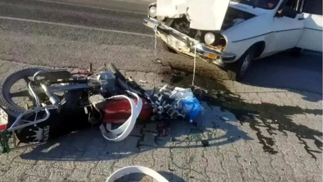 Kayseri'de motosiklet kazası