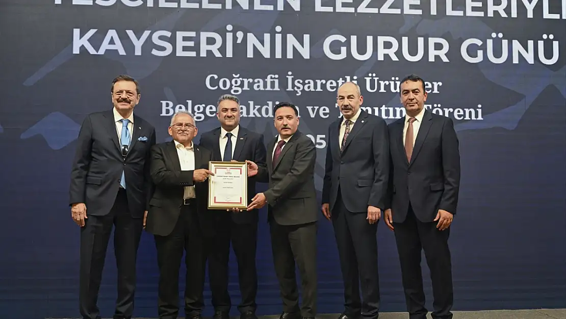 Kayseri'nin Coğrafi işaretli lezzetlerine TOBB'da takdim