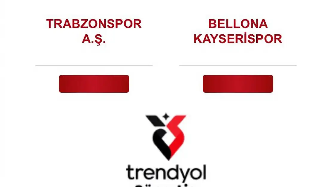 Kayserispor, bugün Trabzonspor'a konuk olacak