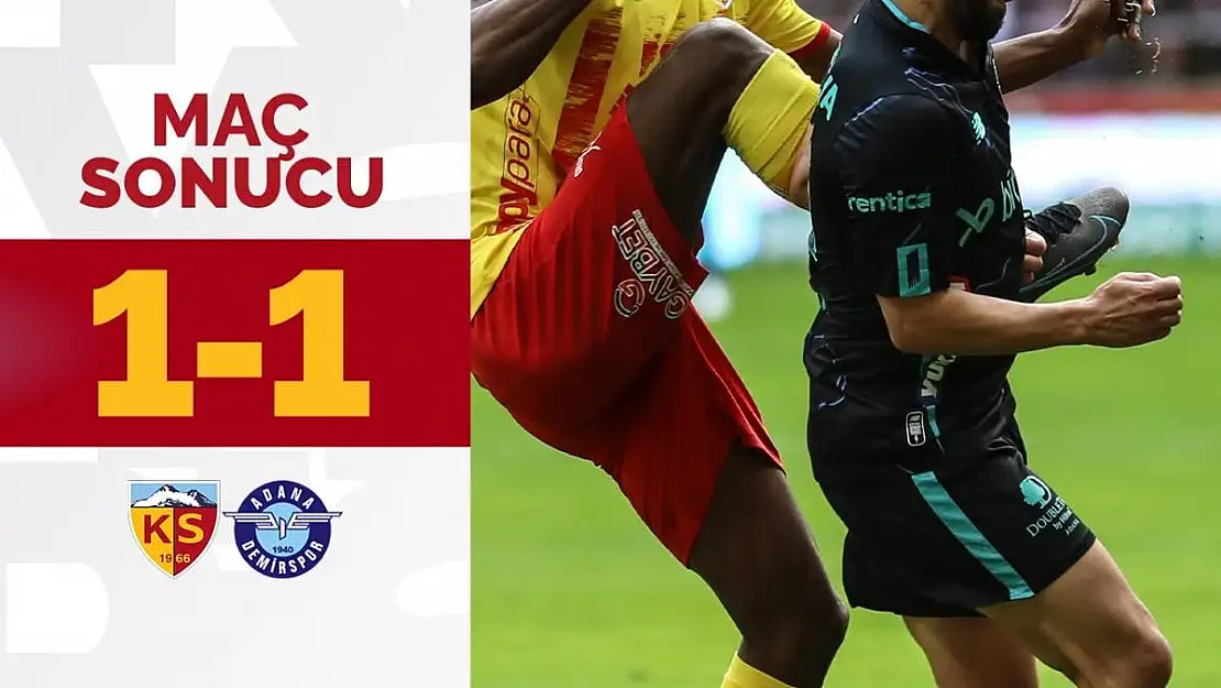 Kayserispor, evinde berabere kaldı: 1-1