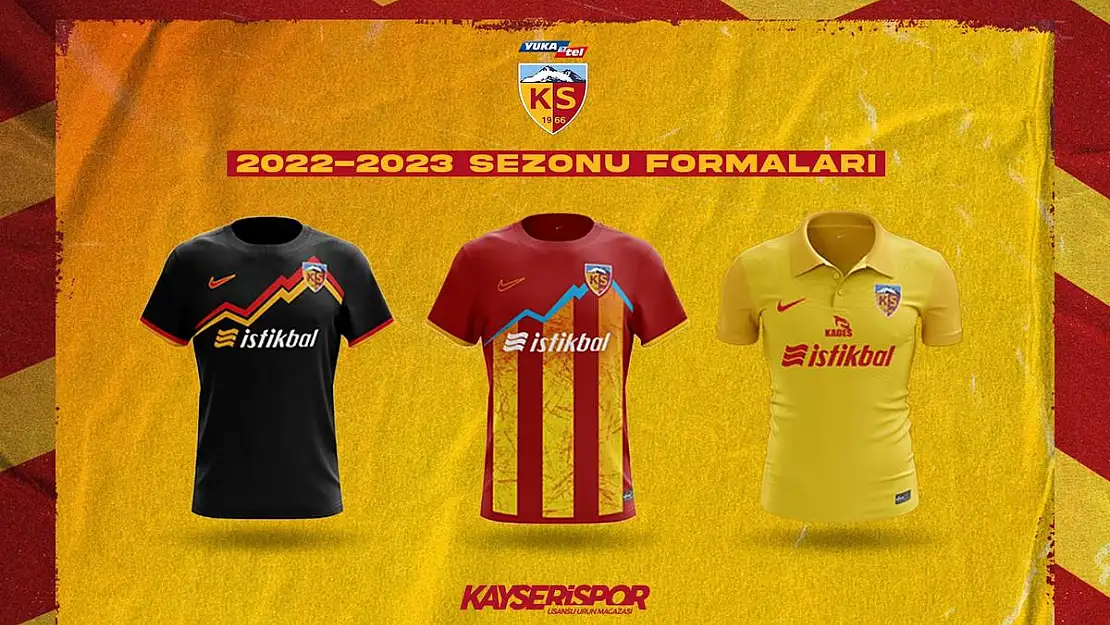 Kayserispor'un yeni sezon formaları yarın satışa çıkıyor